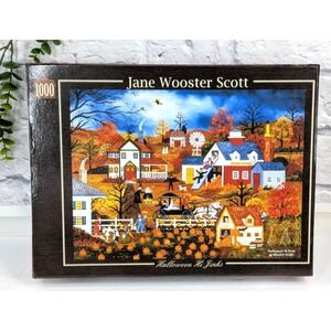 HALLOWEEN HI JINKS🎃Collector Jane Wooster Scott Jigsaw Puzzle 1000pc 16x20